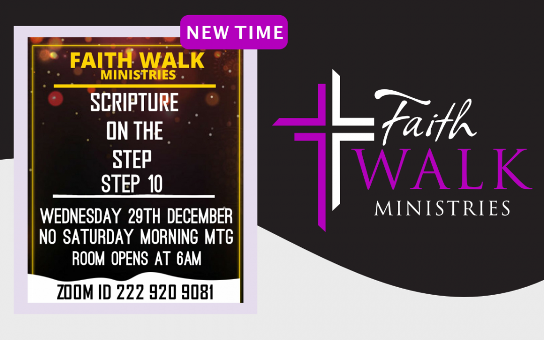 New Time – Scripture on the step