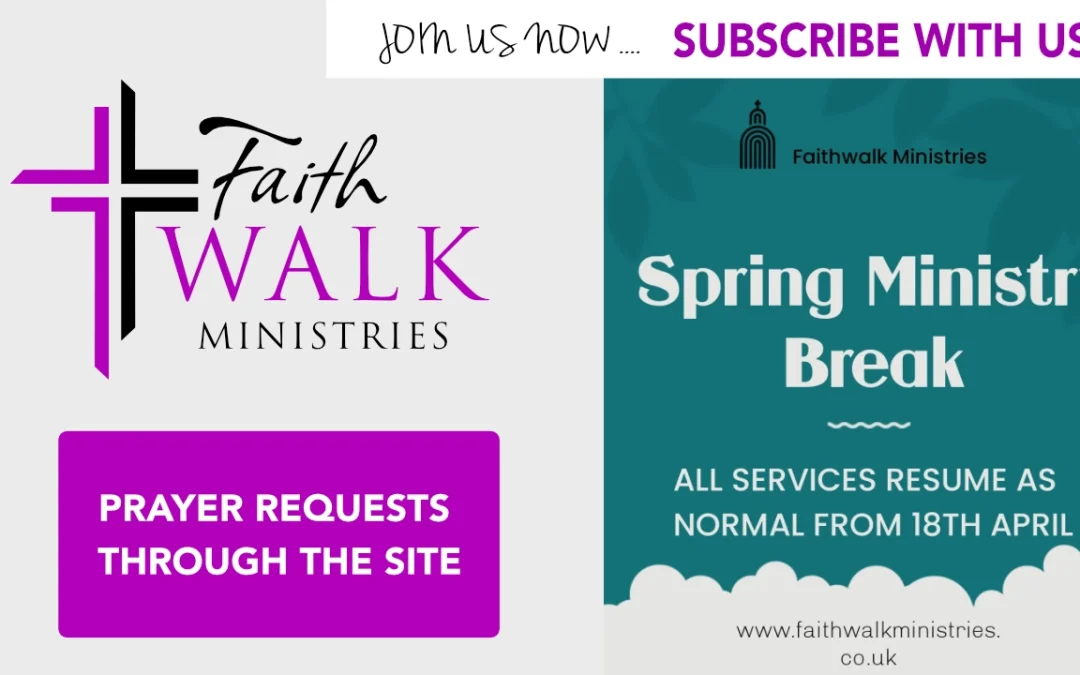 Our Ministry is on a well-deserved break
