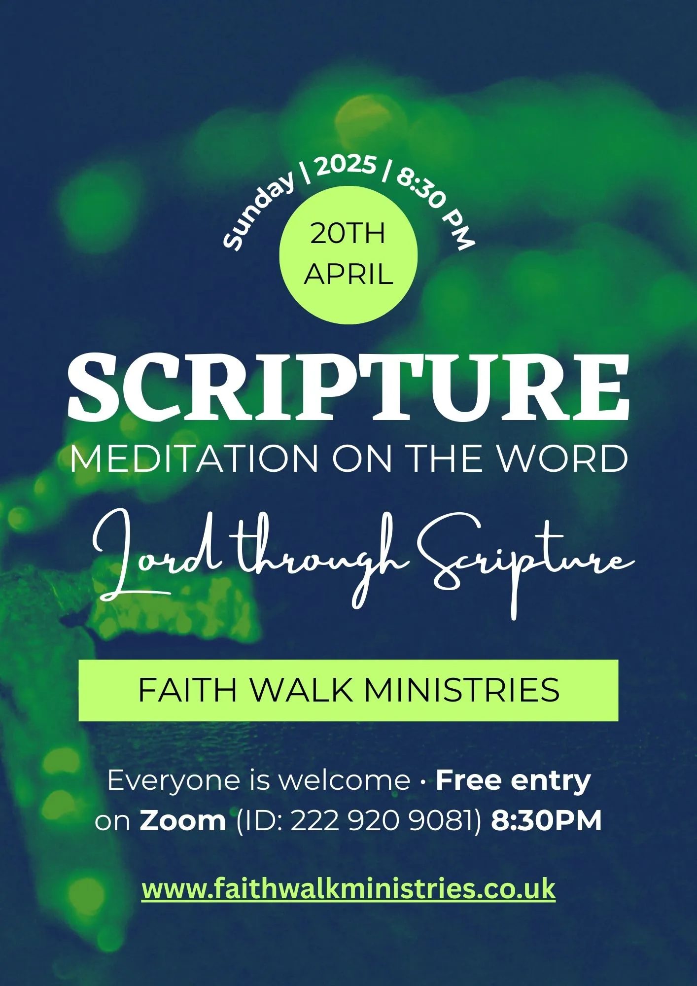 Lord through Scripture-2 Flyers Sunday Night